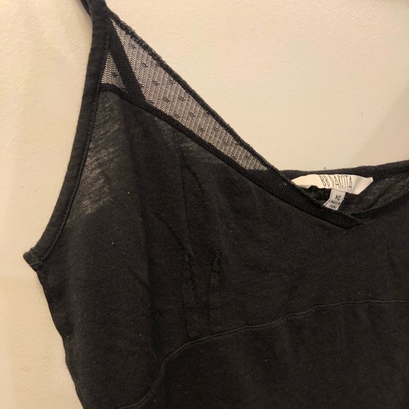 BB Dakota black tank with detailed neckline. Size M. - Picture 2 of 5